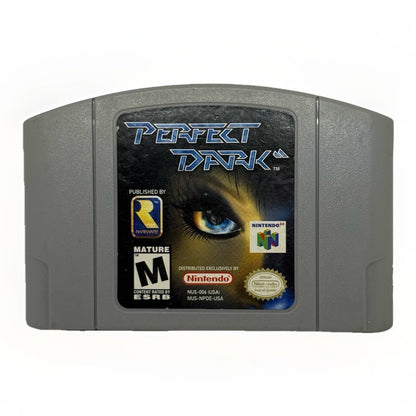 Perfect Dark N64 Nintendo 64 Game Cartridge Rare FPS Rareware NUS-NPDE-USA - thriftgoblin