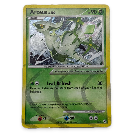 Pokemon Arceus LV.100 Leaf Refresh AR2 Holo Platinum Arceus Card - Thrift GoblinTrading Card