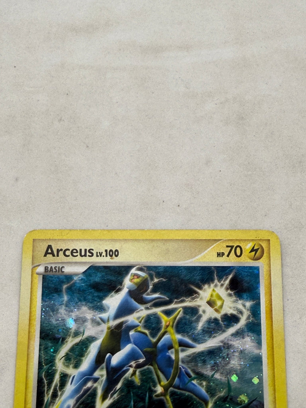 Pokemon Arceus LV.100 Lightning Turn AR6 Holo Platinum Arceus Card