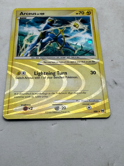 Pokemon Arceus LV.100 Lightning Turn AR6 Holo Platinum Arceus Card