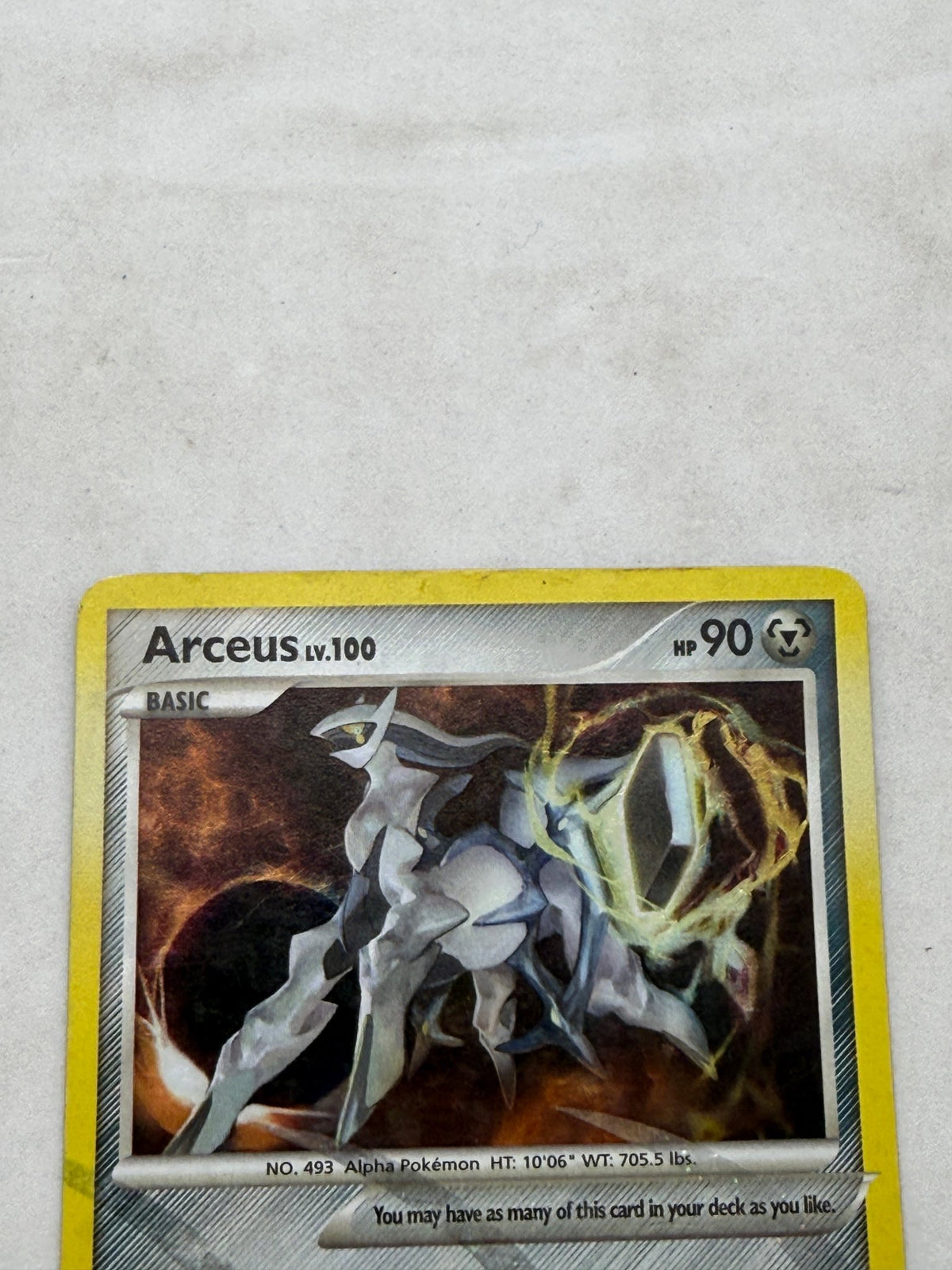 Pokemon Arceus LV.100 Metal Barrier AR9 Holo Platinum Arceus Card - Thrift GoblinTrading Card