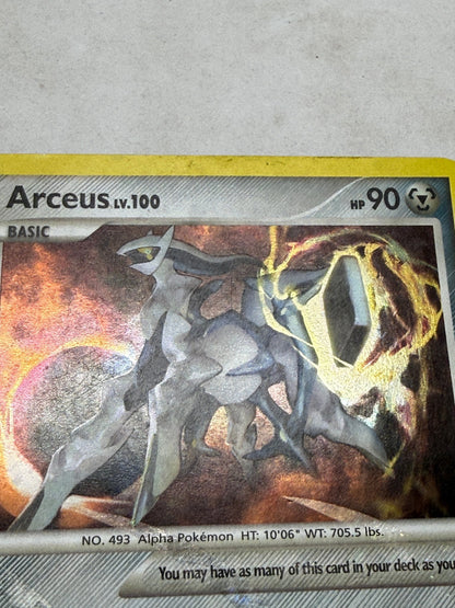 Pokemon Arceus LV.100 Metal Barrier AR9 Holo Platinum Arceus Card - Thrift GoblinTrading Card