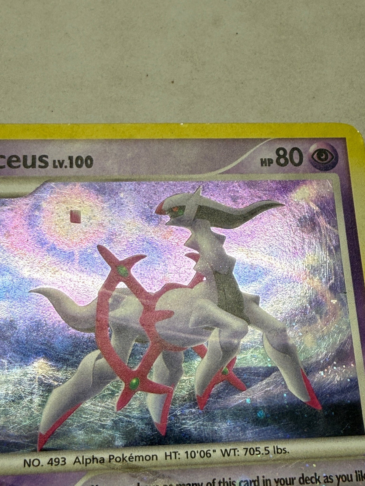 Pokemon Arceus LV.100 Mind Bend AR7 Holo Platinum Arceus Card - Thrift GoblinTrading Card