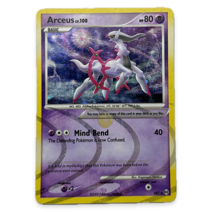 Pokemon Arceus LV.100 Mind Bend AR7 Holo Platinum Arceus Card - Thrift GoblinTrading Card