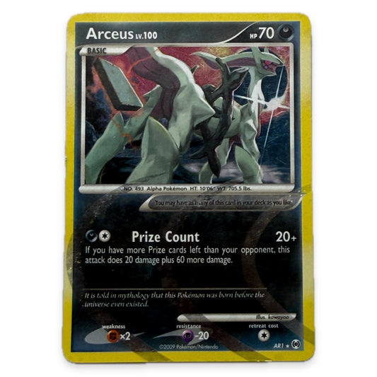 Pokemon Arceus LV.100 Prize Count AR1 Holo Platinum Arceus Card - Thrift GoblinTrading Card