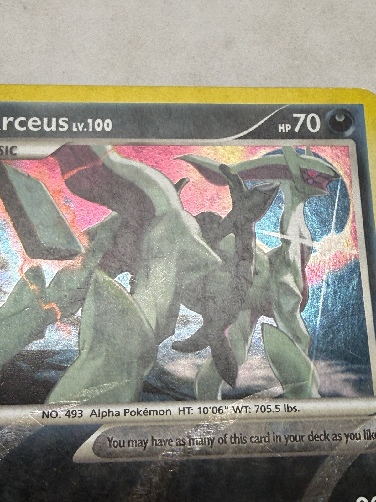 Pokemon Arceus LV.100 Prize Count AR1 Holo Platinum Arceus Card - Thrift GoblinTrading Card