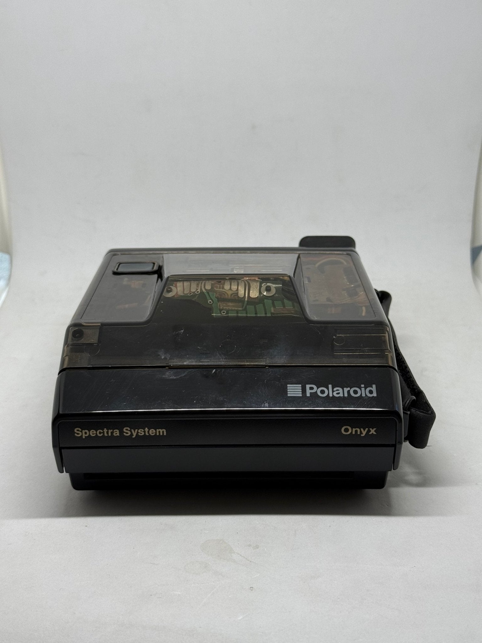 Polaroid Spectra System Onyx Instant Camera w/ Case Unused Untested Clear - thriftgoblinCamera