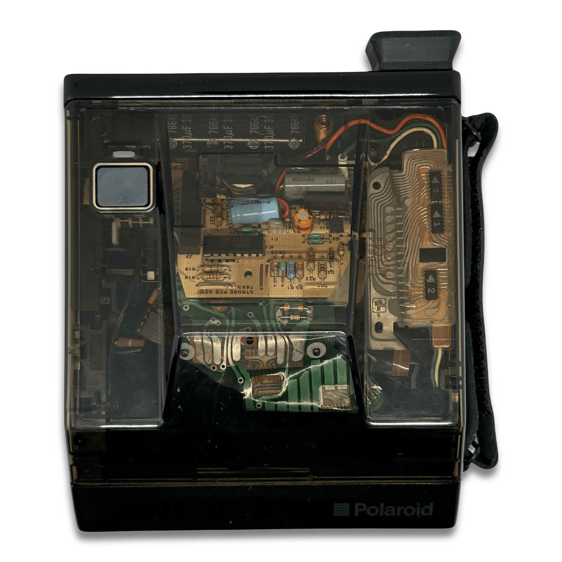 Polaroid Spectra System Onyx Instant Camera w/ Case Unused Untested Clear - thriftgoblinCamera