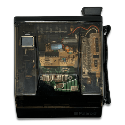 Polaroid Spectra System Onyx Instant Camera w/ Case Unused Untested Clear - thriftgoblinCamera