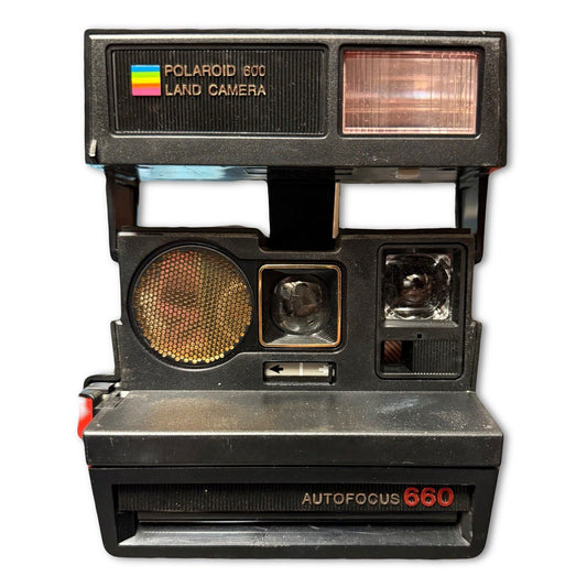 Polaroid Sun 600 Land Camera Autofocus 660 Instant Film Camera Untested Retro - thriftgoblin
