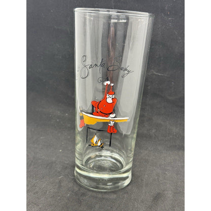 Pottery Barn Santa Baby Highball Glasses – Complete Set of 8 Holiday Collection - thriftgoblin