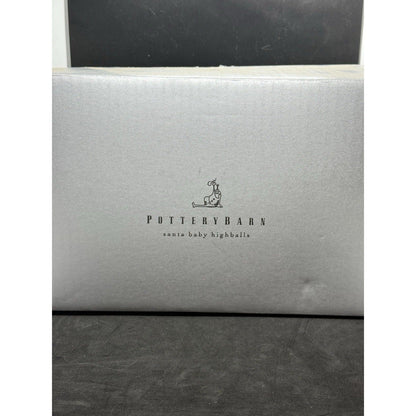 Pottery Barn Santa Baby Highball Glasses – Complete Set of 8 Holiday Collection - thriftgoblin