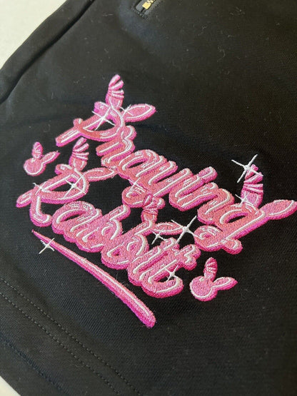 Praying Rabbit Hype Prayboy Bunny Waifu Sweat Shorts In Gentlemens Size S Black - thriftgoblin