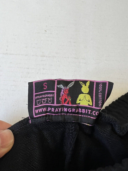 Praying Rabbit Hype Prayboy Bunny Waifu Sweat Shorts In Gentlemens Size S Black - thriftgoblin