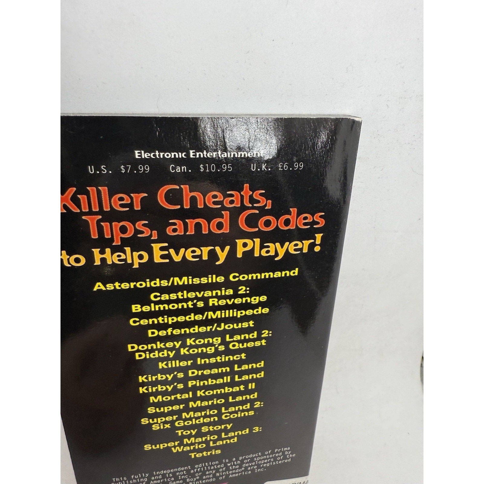 Prima’s Game Boy Pocket Power Guide 1997 Tips & Cheats Book Over 90 Games - thriftgoblin
