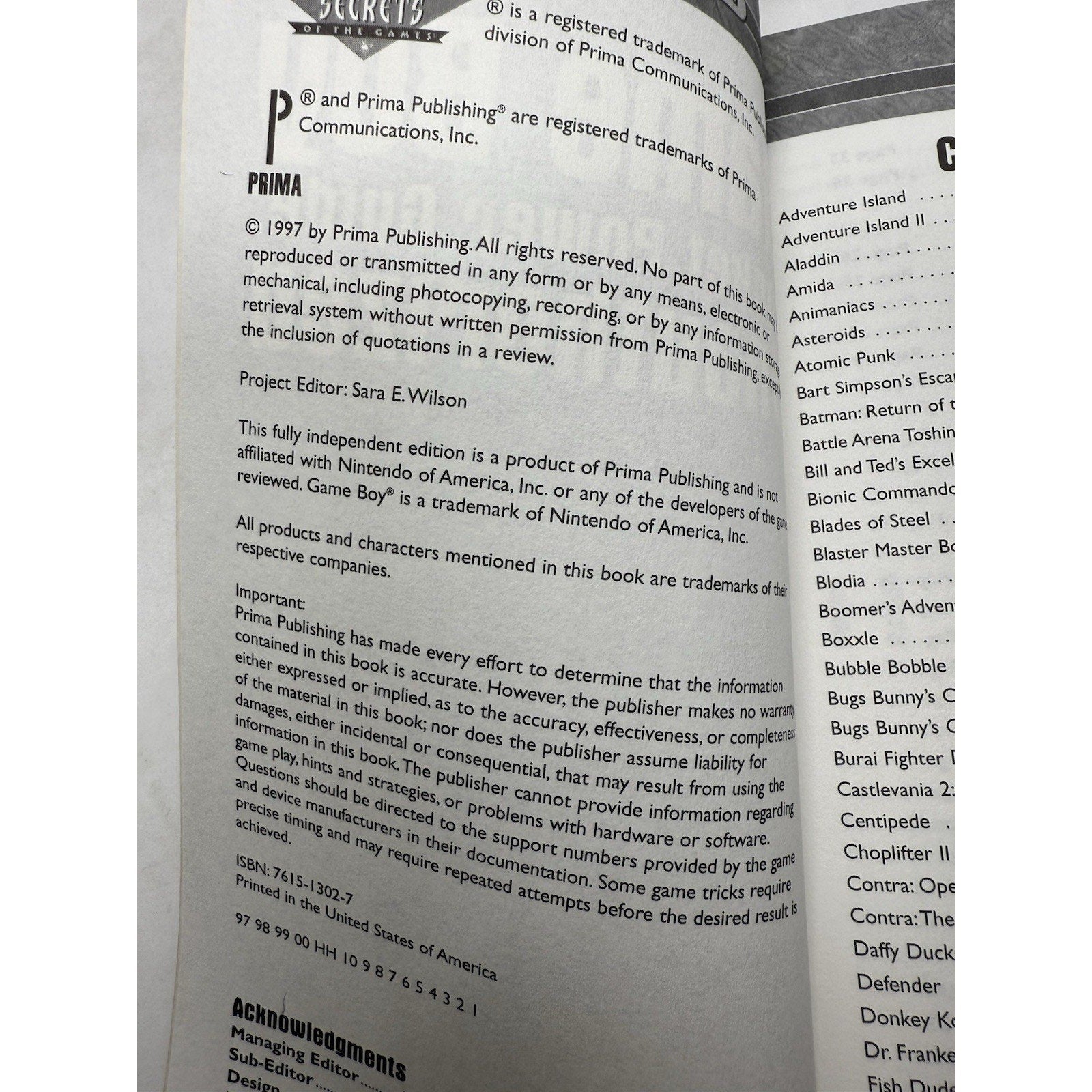 Prima’s Game Boy Pocket Power Guide 1997 Tips & Cheats Book Over 90 Games - thriftgoblin