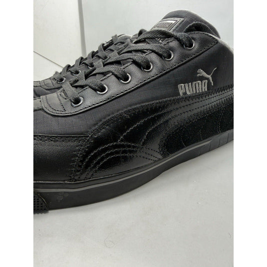 Puma Speedcat RLS Low Black Leather Suede Nylon Driving Shoes Men’s 11.5 Rare - thriftgoblin