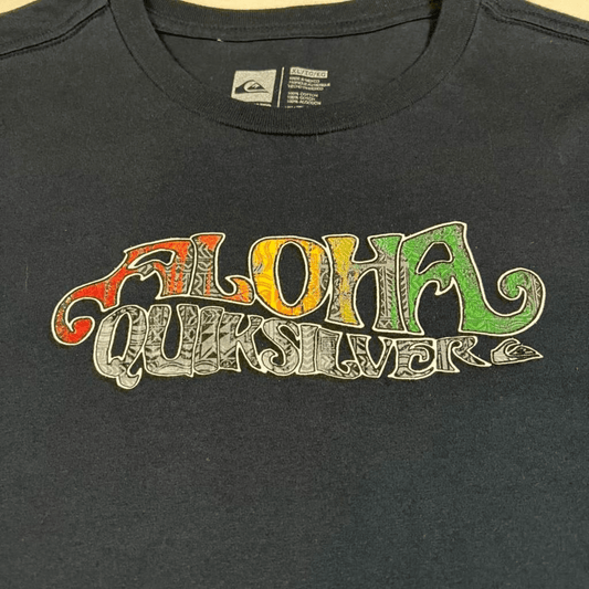 Quicksilver Aloha Crewneck T Shirt Short - thriftgoblin