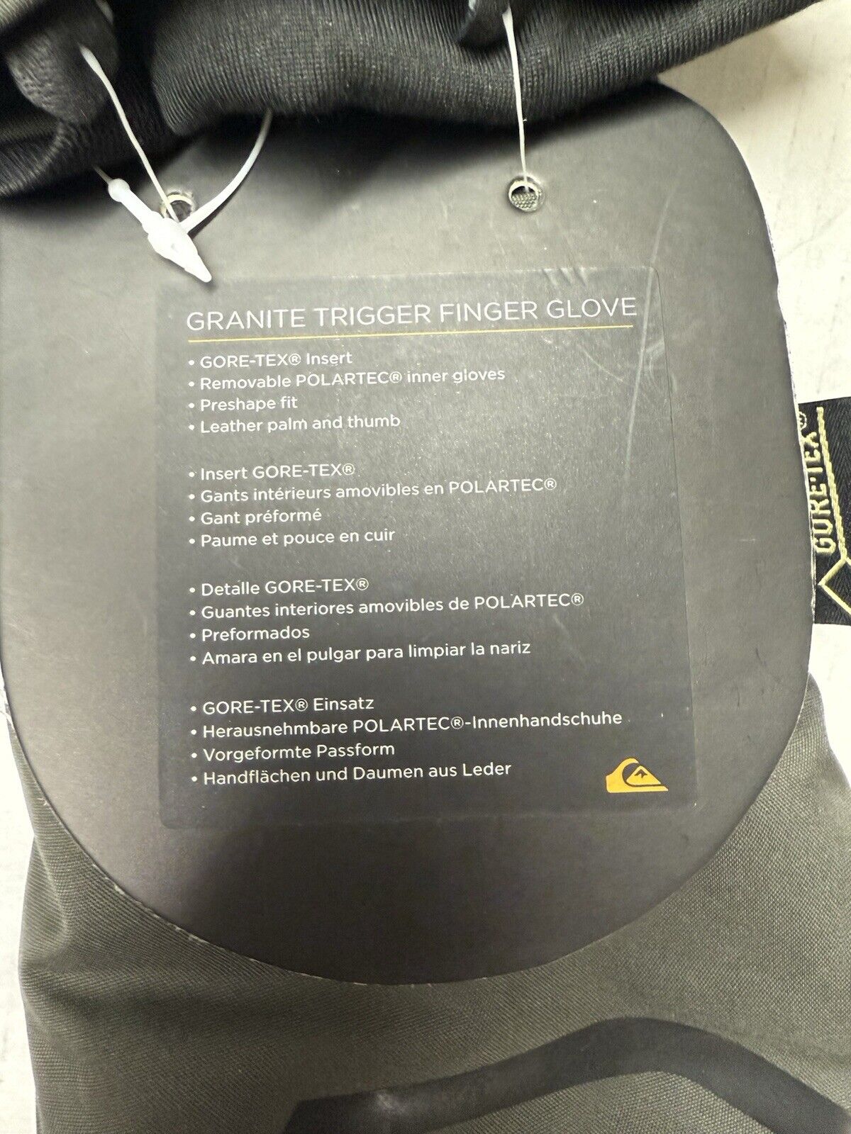 Quiksilver Ski Snowboard Trigger Finger Mitt Glove GORETEX Large EQYHN00018 Warm - thriftgoblin