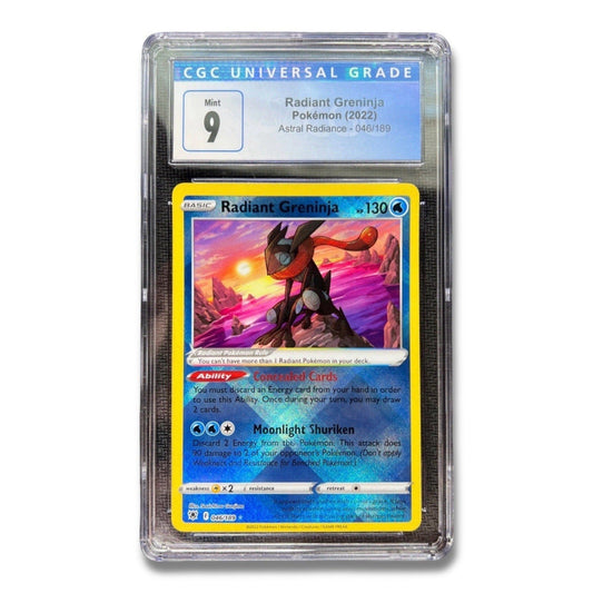 Radiant Greninja 046/189 Pokemon Card CGC 9 English Holo Astral Radiance TCG CCG - thriftgoblin