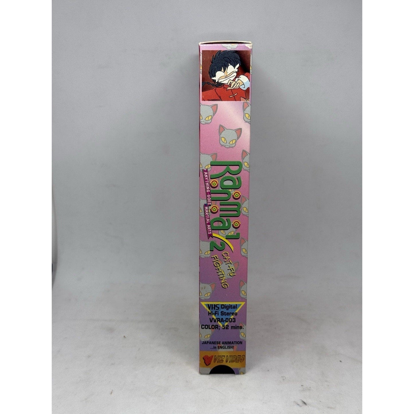 Ranma 1/2 Cat-Fu Fighting VHS Viz Video Rumiko Takahashi Anime English Dub 1995 - thriftgoblin
