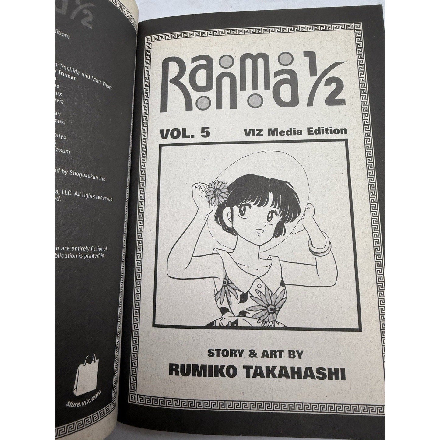 Ranma 1/2, Vol. 5 Manga Book Rumiko Takahashia 2003 Graphic Novel Netflix Romcom - thriftgoblin