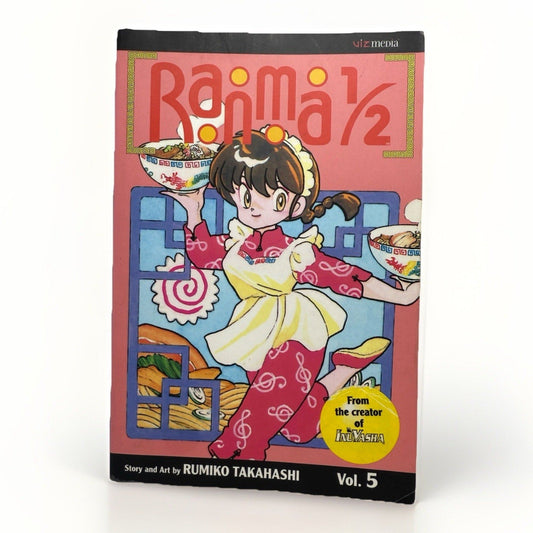 Ranma 1/2, Vol. 5 Manga Book Rumiko Takahashia 2003 Graphic Novel Netflix Romcom - thriftgoblin