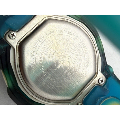 Rare Casio Baby - G BG - 163 ICERC Dolphin & Whale Eco Network Blue Jelly Watch 100m - thriftgoblin