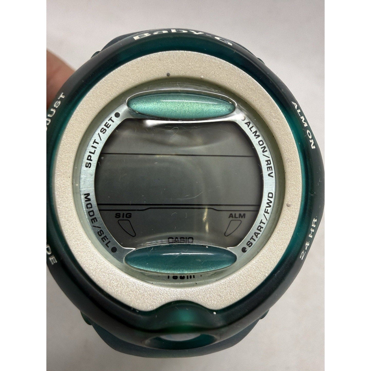 Rare Casio Baby - G BG - 163 ICERC Dolphin & Whale Eco Network Blue Jelly Watch 100m - thriftgoblin