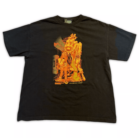 RARE Erosty Pop Japanese Hot Rod T-Shirt L Rockin' Jellybean Erostika Black Fink - thriftgoblin