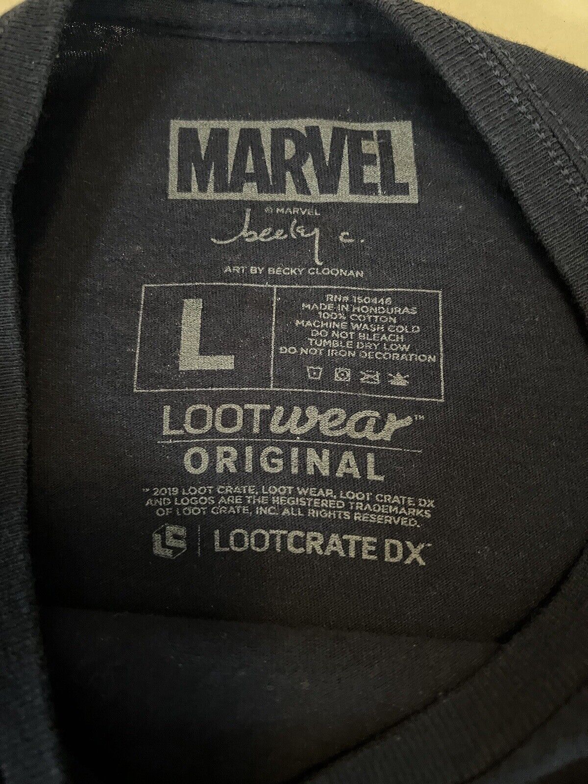 RARE Scarlet Witch Marvel Lootcrate Mens Large Long Sleeve T-Shirt Becky Gloonan - thriftgoblin