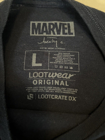 RARE Scarlet Witch Marvel Lootcrate Mens Large Long Sleeve T-Shirt Becky Gloonan - thriftgoblin