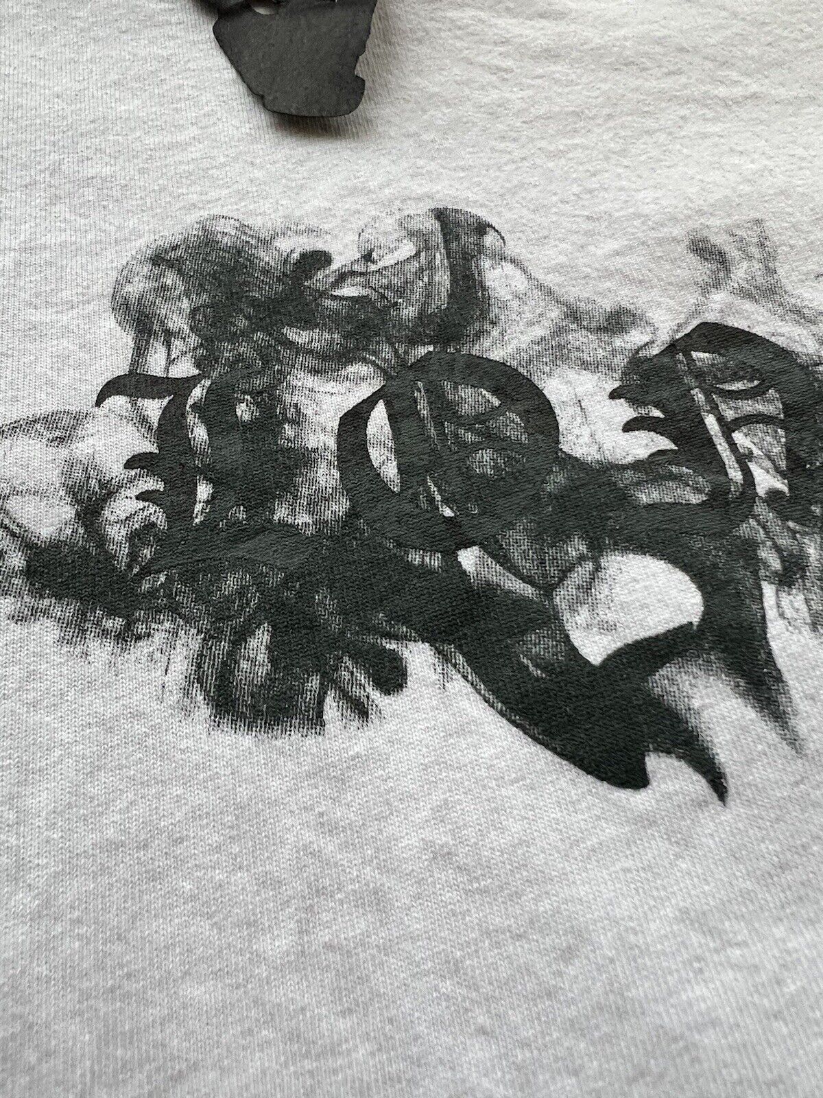 RARE Smoke Devil Angel V VLONE Long Sleeves T-shirt Color White Size XLarge Woo - thriftgoblin