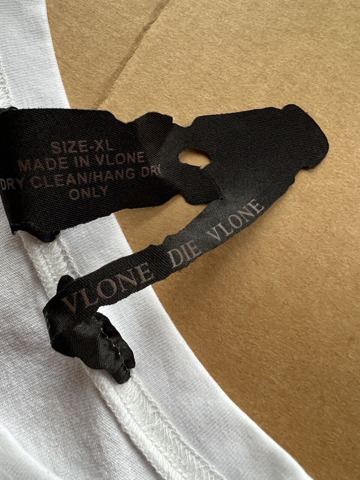 RARE Smoke Devil Angel V VLONE Long Sleeves T-shirt Color White Size XLarge Woo - thriftgoblin