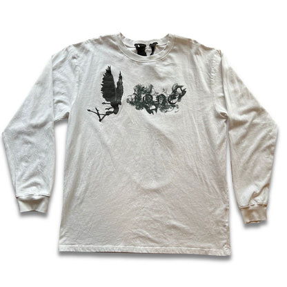RARE Smoke Devil Angel V VLONE Long Sleeves T-shirt Color White Size XLarge Woo - thriftgoblin