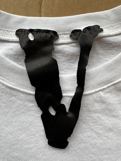 RARE Smoke Devil Angel V VLONE Long Sleeves T-shirt Color White Size XLarge Woo - thriftgoblin