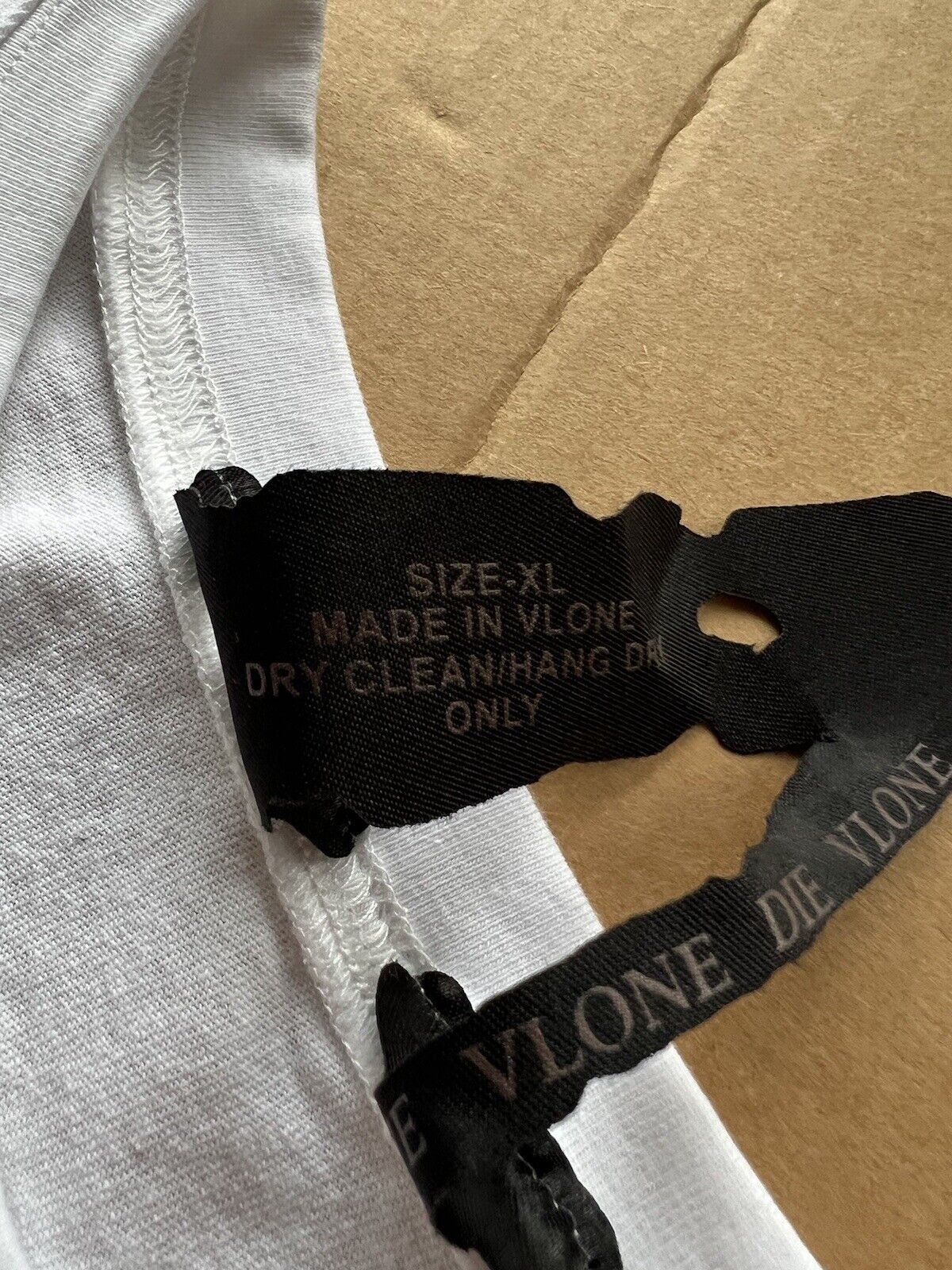 RARE Smoke Devil Angel V VLONE Long Sleeves T-shirt Color White Size XLarge Woo - thriftgoblin
