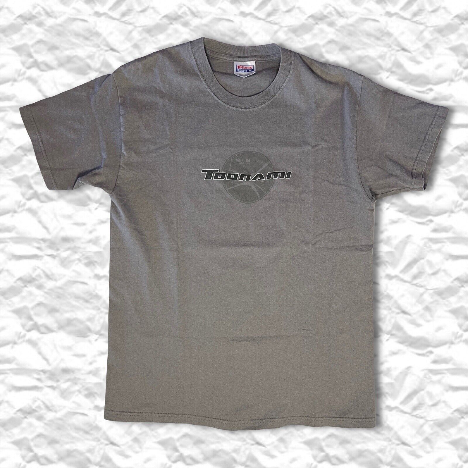 RARE Toonami Logo Gray Tshirt Shortsleeve Crewneck Cartoon Network Mens Medium - thriftgoblin
