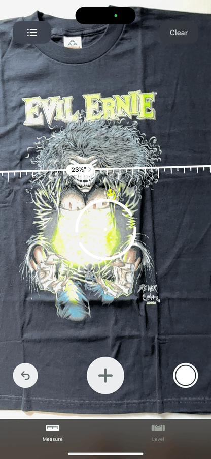 Rare Vintage Chaos Comics Evil Ernie Green Glow T Shirt Mens Black Large AAA Tag - thriftgoblin