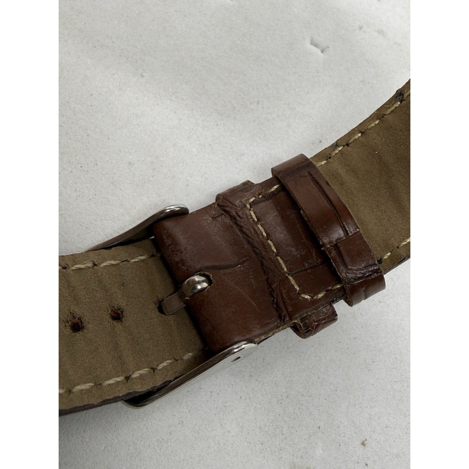 Rare Vintage Seiko Automatic Mickey Mouse Watch 6309 Japan Made Brown Strap - thriftgoblin