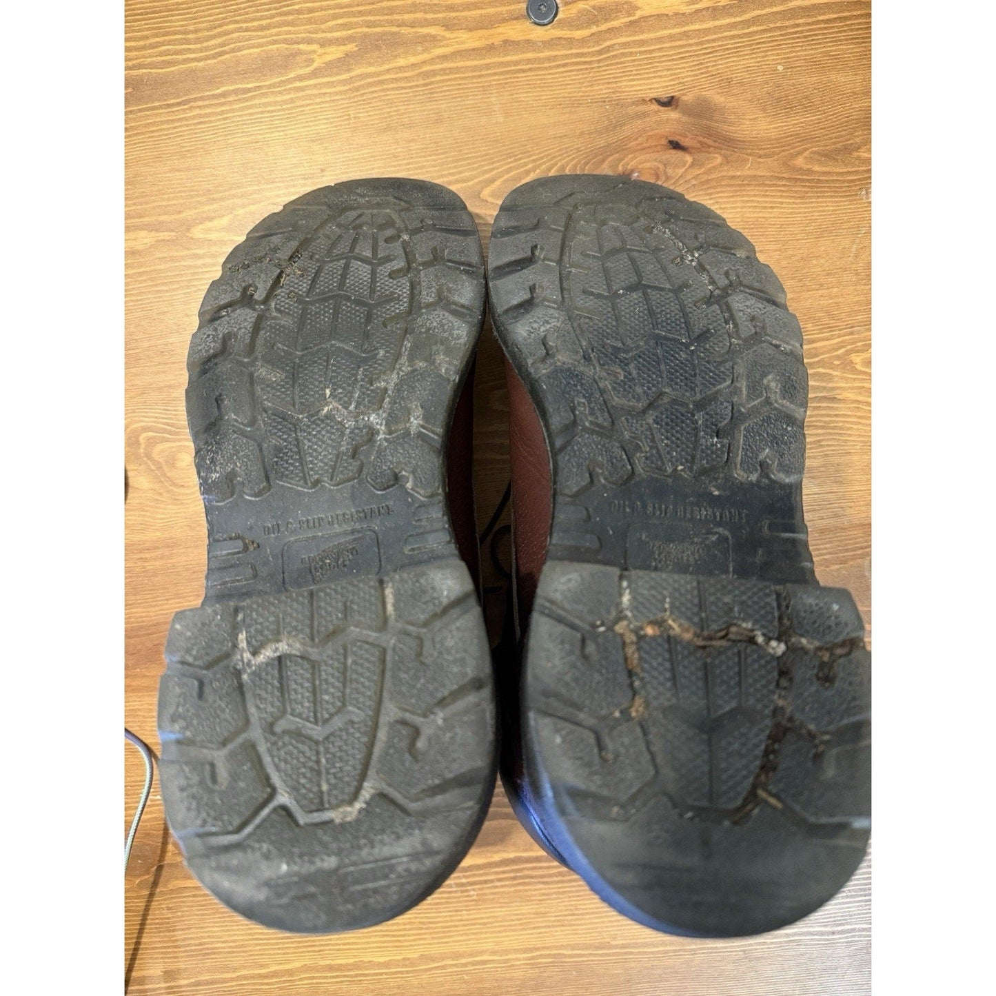 Red Wing Shoes 2406 Mens Work Boots Size US 11.5 D leather (steel toe) ASTM Slip - thriftgoblin