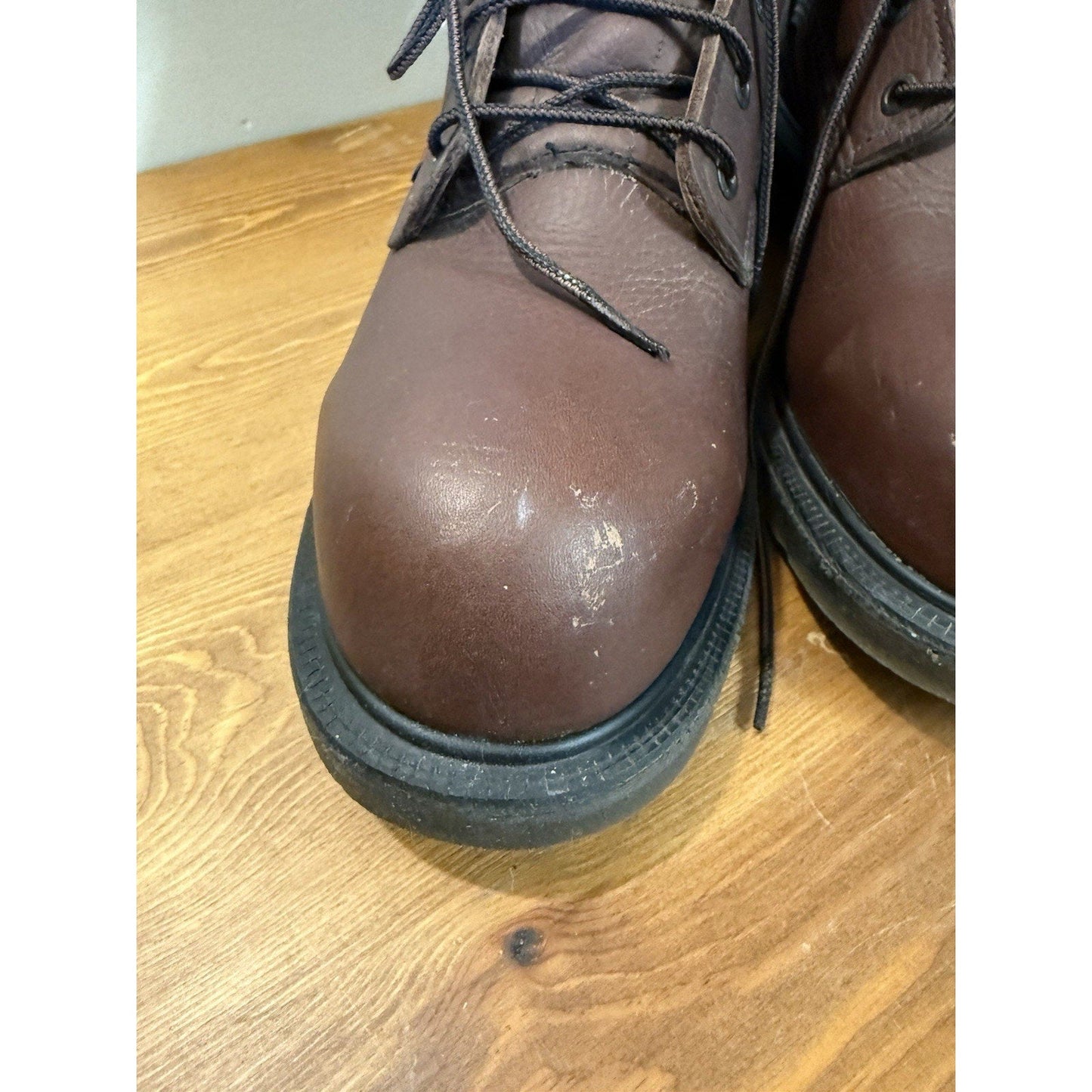 Red Wing Shoes 2406 Mens Work Boots Size US 11.5 D leather (steel toe) ASTM Slip - thriftgoblin