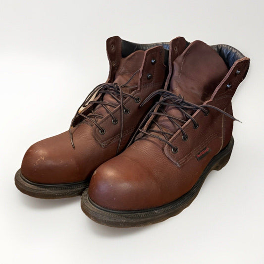 Red Wing Shoes 2406 Mens Work Boots Size US 11.5 D leather (steel toe) ASTM Slip - thriftgoblin