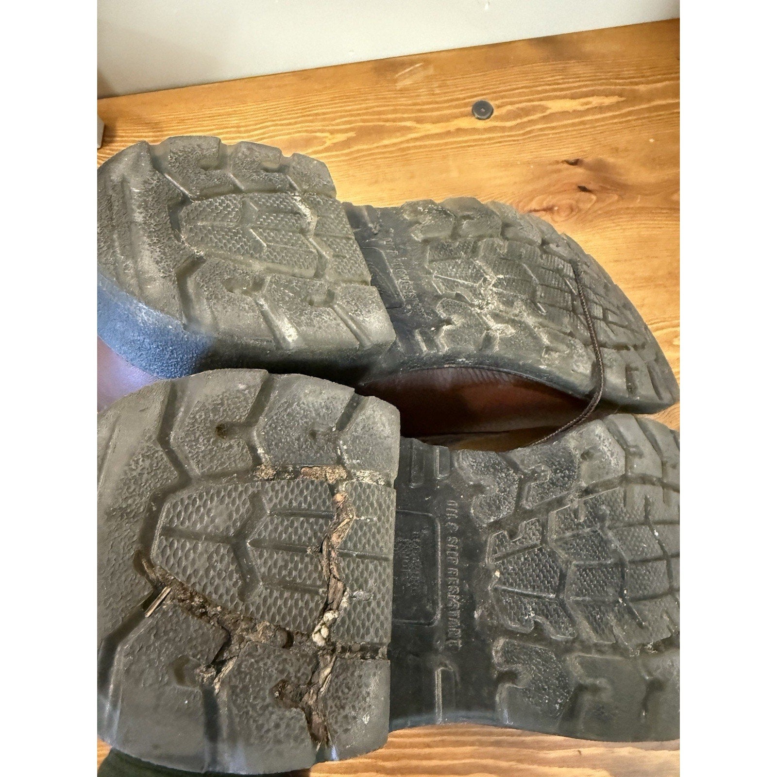 Red Wing Shoes 2406 Mens Work Boots Size US 11.5 D leather (steel toe) ASTM Slip - thriftgoblin