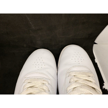 Reebok Ex‑o‑fit White Leather Sneakers Men’s 11.5 Retro Low‑Top Casual Shoes - thriftgoblin