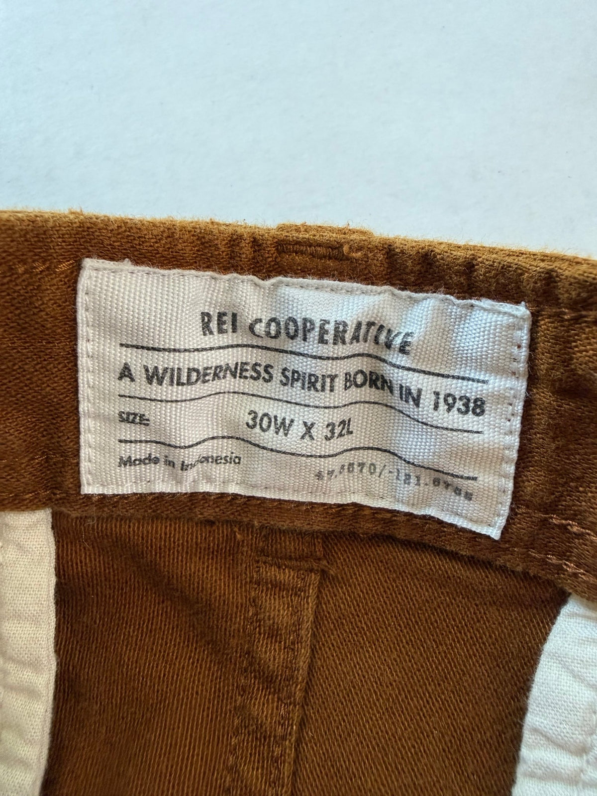 REI Co-op Tapered Utility Pants Rust Brown Drawstring Hem Size 30W x 32L - Thrift GoblinPants
