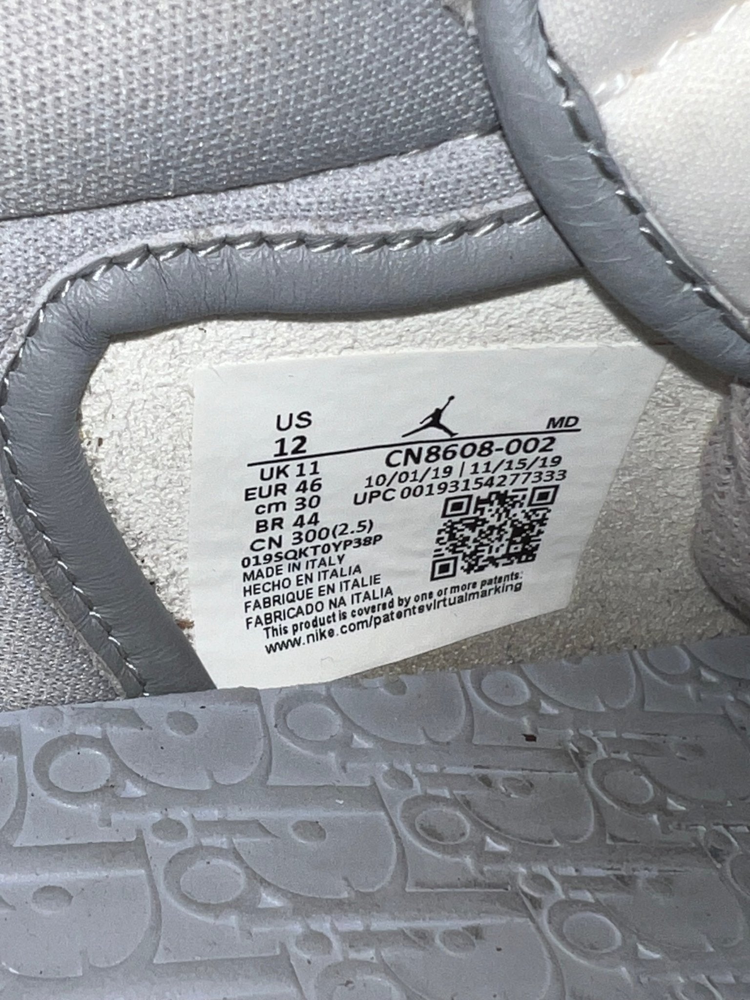 Replica Jordan x Dior Lows sneaker - thriftgoblin