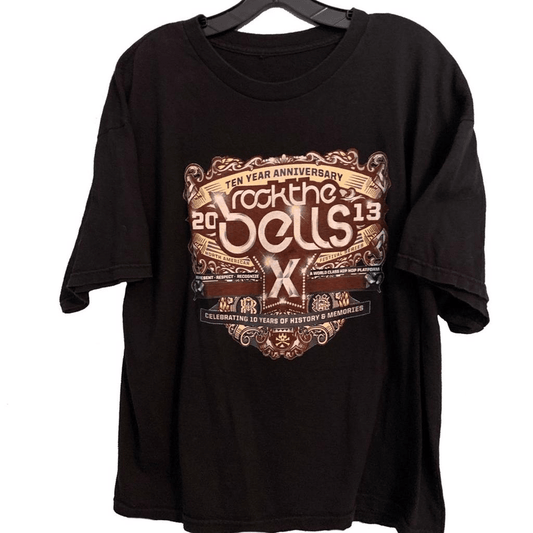 Rock The Bells X 2013 Rap Hip - Hop Festival Lineup Shirt Black Crewneck T-Shirt - thriftgoblin