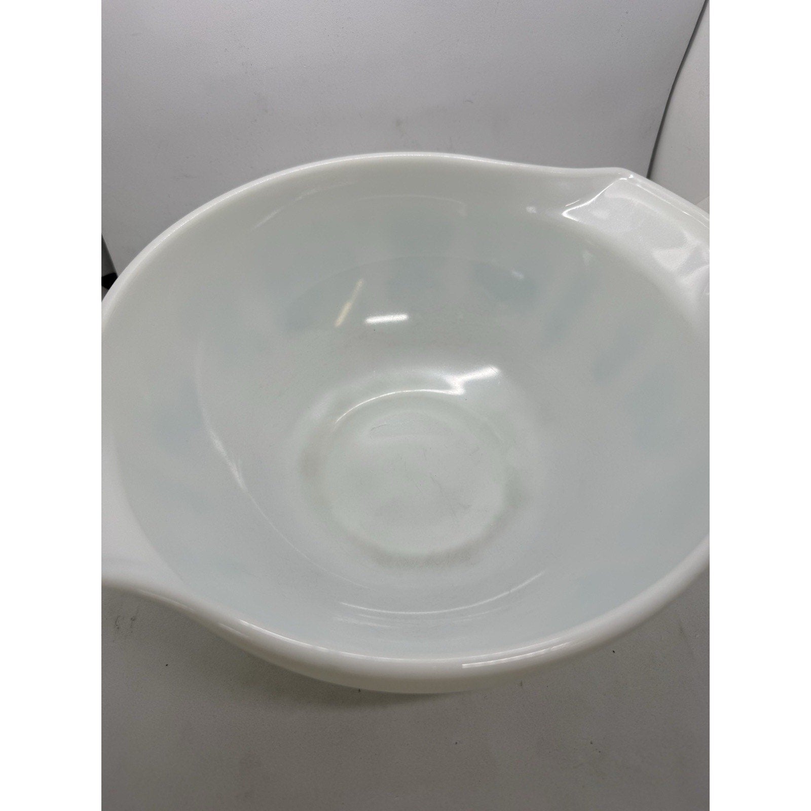 Rooster Pyrex 2 1/2 QT Cinderella Mixing Bowl 443 Turquoise On White Butterprint - thriftgoblin