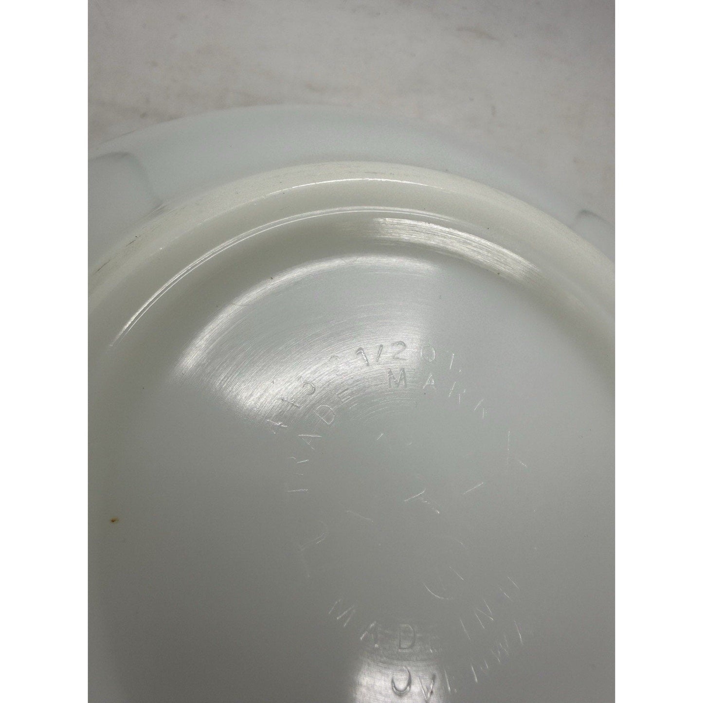 Rooster Pyrex 2 1/2 QT Cinderella Mixing Bowl 443 Turquoise On White Butterprint - thriftgoblin